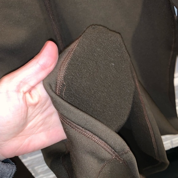 Mountain Hardwear Brown Reversible Fleece Half Zip Sweater Women’s Size Medium - Picture 3 of 5